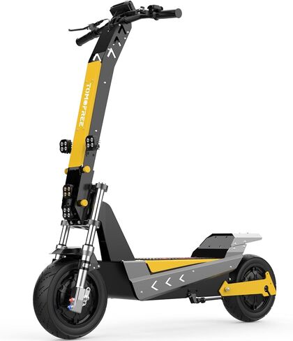 Tomofree Fast Electric Scooter, 3000W/60V 35Ah Off Road E Scooter, 45 Miles Long Range, 40 MPH Top Speed, 11" Tires, Foldable Kick Scooter for Adults and Teens with Full Suspension in Kuwait