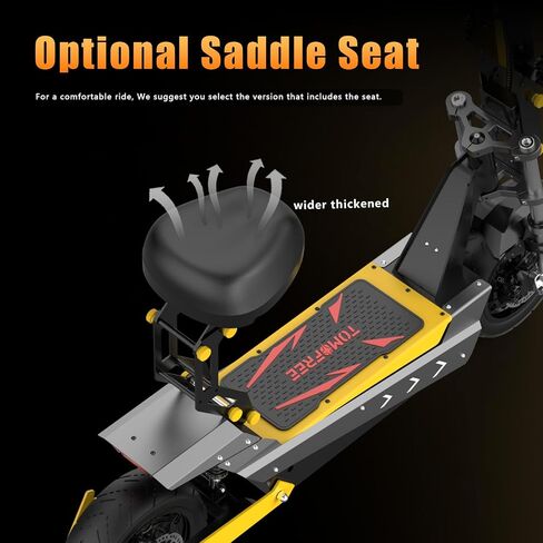 Tomofree Fast Electric Scooter, 3000W/60V 35Ah Off Road E Scooter, 45 Miles Long Range, 40 MPH Top Speed, 11" Tires, Foldable Kick Scooter for Adults and Teens with Full Suspension in Kuwait