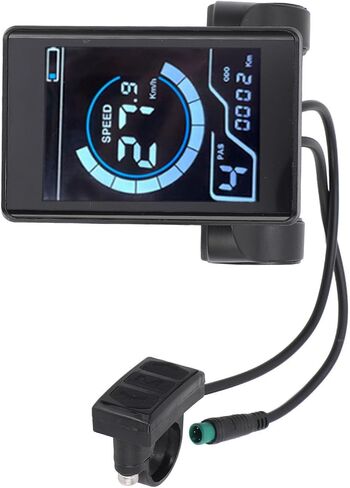 لوحة تحكم LCD كهربائية لركوب الدراجات مع بطاقتي NFC، وغطاء ABS، وشاشة ملونة عالية الدقة، وموصل 5 دبابيس، مناسب عالمي للدراجات الكهربائية والدراجات البخارية in Kuwait