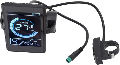 لوحة تحكم LCD كهربائية لركوب الدراجات مع بطاقتي NFC، وغطاء ABS، وشاشة ملونة عالية الدقة، وموصل 5 دبابيس، مناسب عالمي للدراجات الكهربائية والدراجات البخارية in Kuwait