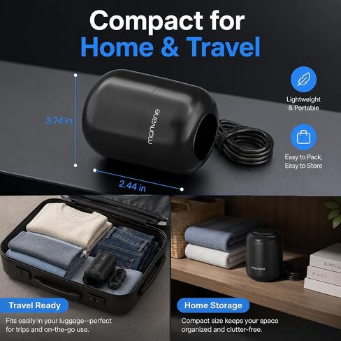Electric Pump for Vacuum Storage Bags, 5000PA Portable Travel Vacuum Pump for Storage Bags, Space Saver for Compression Clothing, Blanket, Luggage (Storage Bag Not Included) in Kuwait