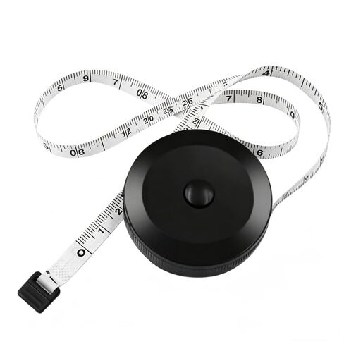 شريط قياس قابل للسحب، أسود، ABS، 60 بوصة، مزدوج الجوانب، مرن، قابل للسحب تلقائيًا، صغير in Kuwait