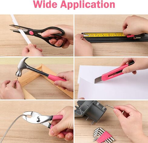 40PCS Tool Set , Small Tool Kit, General Household Tool Box for Home Repair, Ideal Gift Choice (Pink) in Kuwait