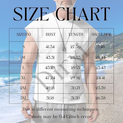 Men's Casual Solid Color Tank Vest Sleeveless Gym Shirt Basic T-Shirt Casual Loose Sports Running Underwear in Kuwait