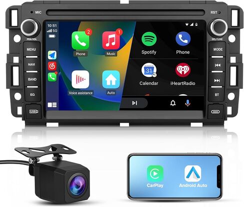 راديو سيارة Android 13 [2G+32G] لسيارة GMC Sierra Yukon شيفروليه بويك تشيفي سيلفرادو، شاشة ستيريو تعمل باللمس 7 بوصة مع نظام تحديد المواقع SWC Wireless CarPlay Android Auto in Kuwait