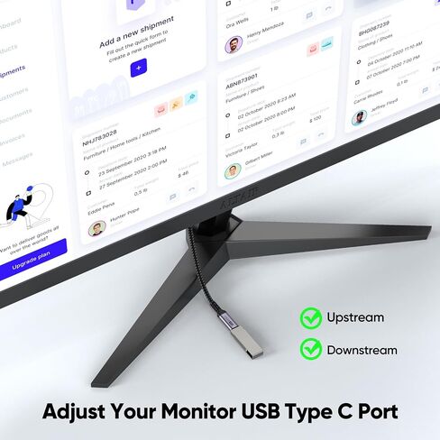 Short USB C Extension Cable 6 inch 2-Pack, USB 3.2 Gen 2 Type C Extender Full-Function Cord 100W Fast Charging 10Gbps Transfer 4K@60Hz Video for Hub Mobile Phone Tablet Monitor Laptop Desktop Computer in Saudi Arabia