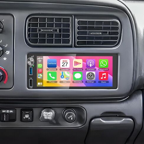 Car Radio Stereo for Dodge Ram Pickup 1500/2500(2009-2012),for Dodge Challenger&Avenger(2008-2014), Android 13.0 (4G RAM 64G ROM) Touch Screen with Wireless Carplay& Android Auto in Kuwait