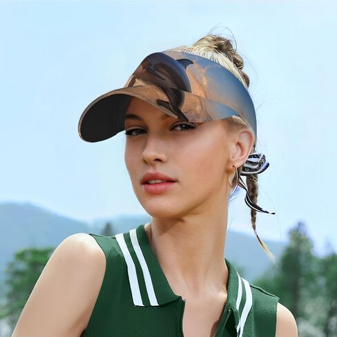 Dolphinn Print Sports Sun Visor Hats Adjustable Running Golf Tennis Sun Cap for Women Men Black in Saudi Arabia