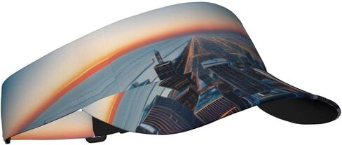 Chicago Illinois USA 1 Print Sports Sun Visor Hats Adjustable Running Golf Tennis Sun Cap for Women Men Black in Saudi Arabia