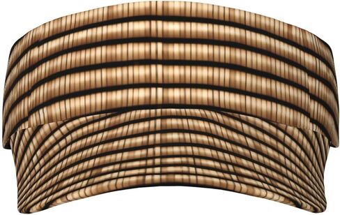 Wicker Woven Pattern Print Sports Sun Visor Hats Adjustable Running Golf Tennis Sun Cap for Women Men Black in Saudi Arabia
