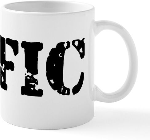 كوب CafePress HMFIC باللون الأسود سعة 11 أونصة (325 مل) كوب قهوة من السيراميك in Kuwait