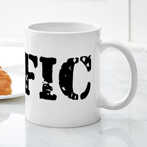كوب CafePress HMFIC باللون الأسود سعة 11 أونصة (325 مل) كوب قهوة من السيراميك in Kuwait