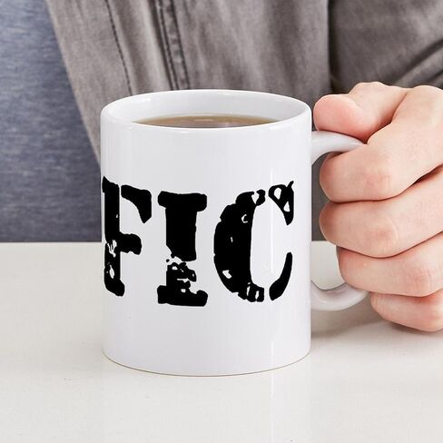 كوب CafePress HMFIC باللون الأسود سعة 11 أونصة (325 مل) كوب قهوة من السيراميك in Kuwait