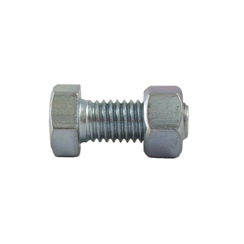 مجموعة Metal Depot Orange (25 حزمة) 1/2 بوصة × 1 1/4 بوصة A307 مجموعة مسامير وصواميل مطلية بالزنك - قفل فولاذي برأس سداسي مع لمسة نهائية مقاومة للتآكل للبناء والتأطير واستخدام الأجهزة العامة in Kuwait