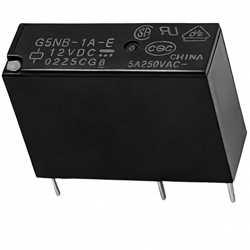 G5NB-1A-E-12VDC 9 Pack PCB Power Relay، 4-Pin SPST-NO 1 Form A، 5A 250VAC 30VDC، 720 ملف، مرحل للأغراض العامة من خلال الفتحة غير قابل للإغلاق in Kuwait
