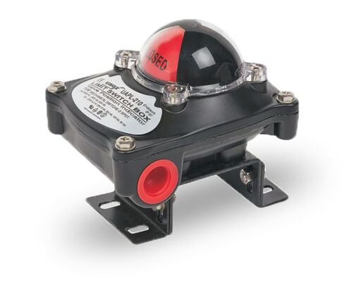 UNOX Limit Switch Box for Pneumatic Actuators, Micro Limit Switch, Aluminum Body, IP67 Waterproof, Position Indicator (0-90), High Temp Range -20°C to 80°C, Connects Namur Directional Valve in Kuwait