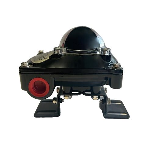 UNOX Limit Switch Box for Pneumatic Actuators, Micro Limit Switch, Aluminum Body, IP67 Waterproof, Position Indicator (0-90), High Temp Range -20°C to 80°C, Connects Namur Directional Valve in Kuwait