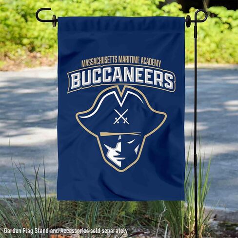 Massachusetts Maritime Buccaneers Wordmark Logo Garden Banner Flag in Kuwait