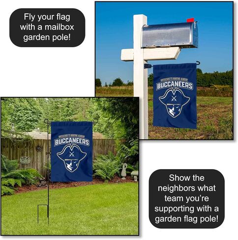 Massachusetts Maritime Buccaneers Wordmark Logo Garden Banner Flag in Kuwait