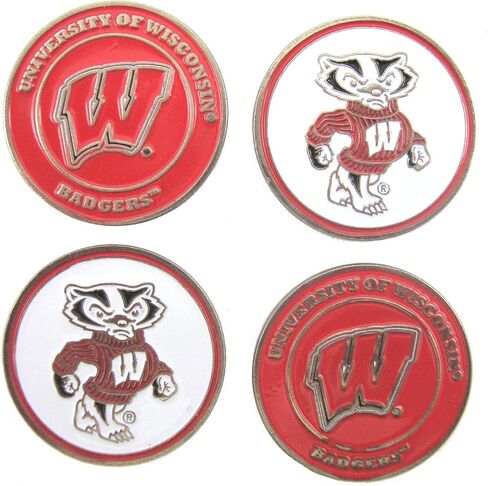 NCAA Wisconsin Badgers Golf Ball Markers 4-Pack in Kuwait