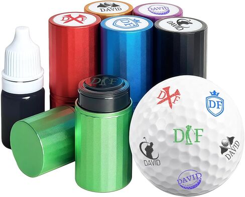 ubjva Golf Ball Stamp Personalized Custom Golf Ball Marker Monogram Golf Accessories for Golfers Dads Husbands in Kuwait