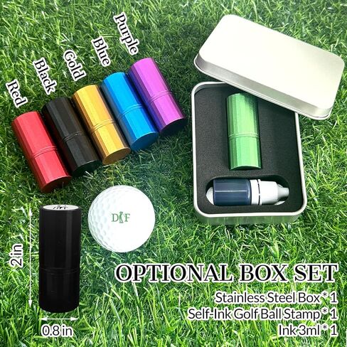 ubjva Golf Ball Stamp Personalized Custom Golf Ball Marker Monogram Golf Accessories for Golfers Dads Husbands in Kuwait