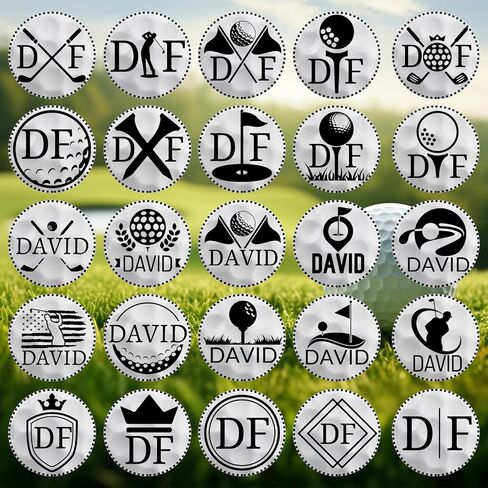 ubjva Golf Ball Stamp Personalized Custom Golf Ball Marker Monogram Golf Accessories for Golfers Dads Husbands in Kuwait
