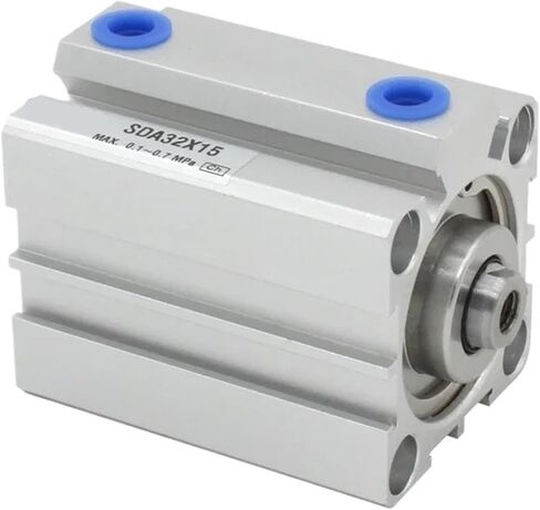 Pneumatic Compact air Cylinder Bore to 5/10/15/20/25/30/35 mm Stroke Double Acting Cylinder(SDA16X50,-B(Male Thread)) in Kuwait