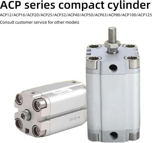 Compact Cylinder ACP12X5S/ACP12X10S/ACP12X15SACP16X10S/ACP20X15S/ACP25/ACP32 1pcs(ACP40,Stroke 20S) in Kuwait