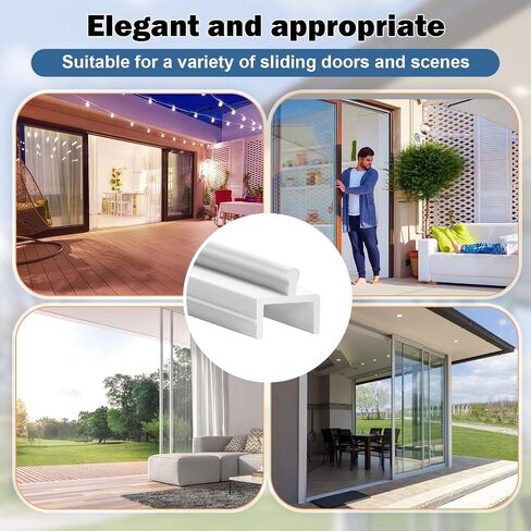 CroBlissful 2 Pcs Sliding Screen Door Track Bottom Replacement 72 Inch White Vinyl Track Long Easy to Cut Screen Door Hardware for Home Garage Office Parts Patio Repair Guide in Kuwait