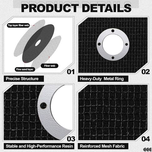 Landhoow 50 Pack 7" Cut Off Wheels Metal Cutting Wheel 7" X1/16 X7/8" Metal Stainless Steel Cutting Disc for 7" Grinder with 7/8" Arbor Hole Fit for Angle Grinder in Kuwait