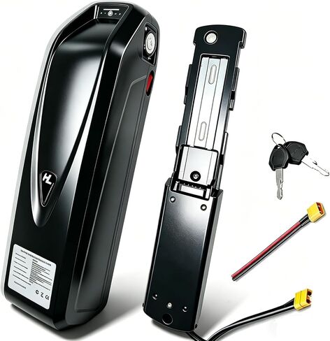 48V Ebike Battery, 13AH Lithium Battery Built-in 30A BMS for 200-1000W Electric Bicycles & E-Motorcycles, Includes Safe Lock, USB Output, Led Indicator Light and XT60 Connector in Kuwait