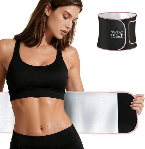 MORECOO Waist Trainer for Women/Men, Waist Sweat Band, Stomach Wrap, Belly Band Sweat Belt, Body Shaper Belt in Kuwait