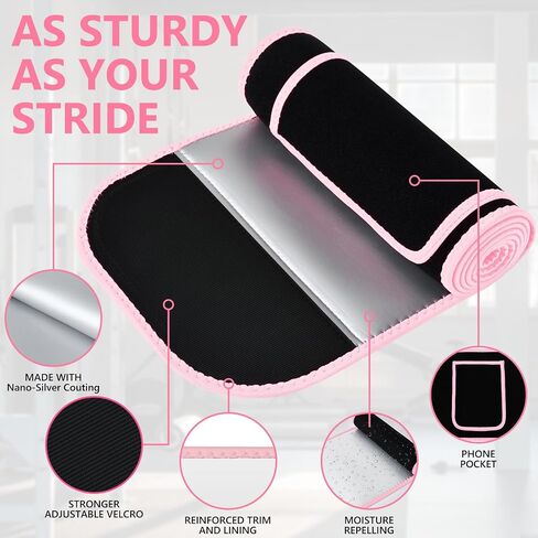 MORECOO Waist Trainer for Women/Men, Waist Sweat Band, Stomach Wrap, Belly Band Sweat Belt, Body Shaper Belt in Kuwait