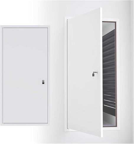 Recessed Metal Plumbing Access Panel for Drywall - Lockable Wall Hatch Cover for Hydrants, Electrical, and Inspections - Sizes: 20x20, 20x36, 28x32, 26x32 (66x81cm) in Kuwait