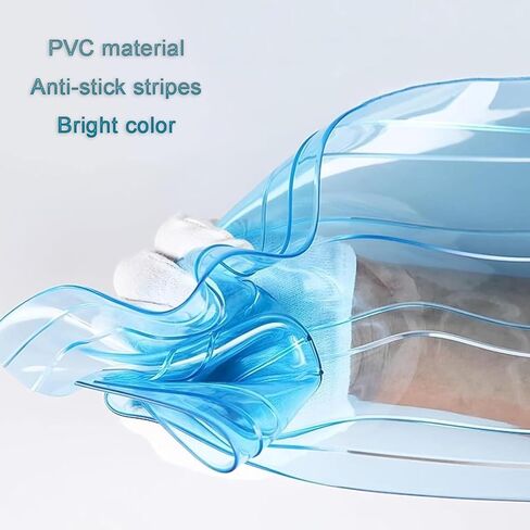 ستارة شريطية معزولة من مادة PVC - مقاومة للماء والرذاذ للمجمدات والمستودعات والكراجات - 1.05 × 2.3 م | حل المدخل الموفر للطاقة، أزرق، 1.05 × 2.3 م in Kuwait