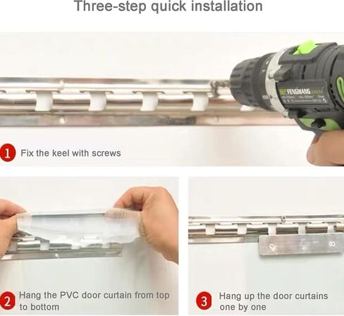 ستارة شريطية معزولة من مادة PVC - مقاومة للماء والرذاذ للمجمدات والمستودعات والكراجات - 1.05 × 2.3 م | حل المدخل الموفر للطاقة، أزرق، 1.05 × 2.3 م in Kuwait