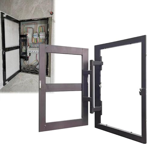 Tile Hidden Access Panel for Drywall - Concealed Push-to-Open Inspection Door for Walls & Ceilings, Durable Carbon Steel, Ideal for Bathroom & Kitchen Plumbing Access in Kuwait
