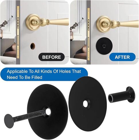 Door Hole Cover Plates Enhances Security and Privacy for Entry Door Easy Installation with Various Screws in Kuwait