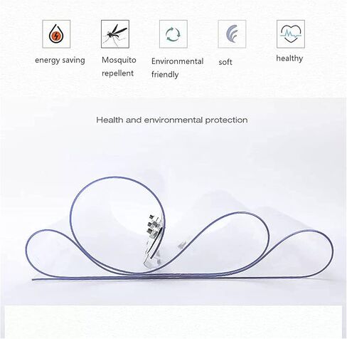 Waterproof Vinyl Door Strip Curtain - Durable PVC Industrial Curtain for Factories, Supermarkets & Warehouses - Effective Temperature Control & Energy Savings,2.1mm,120x200cm in Kuwait