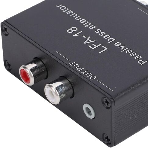 Passive Bass Attenuator, 150Hz-250Hz Cutoff, 3.5mm Stereo Input Output, Two Attenuation Modes for Amplifier Speaker in Kuwait