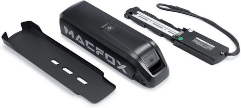 مجموعة ترقية بطارية الدراجة الإلكترونية MACFOX 48V 10.4Ah (5-Pin) لـ X1S وX7 - توسيع البطارية المزدوجة مع البطارية وقاعدة التثبيت وغطاء المطر in Kuwait