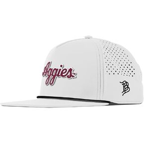 قبعة بيسبول مسطحة من 5 لوحات من Bills Texas A&M Aggies Script للرجال، قبعة بيسبول Snapback قابلة للتعديل in Kuwait
