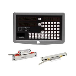 مخرطة طحن 0.005 مم 0.001 مم SINO DRO kit SDS6-2V 2 محور قراءات رقمية DRO + KA300 جهاز تشفير خطي + KA500 مقياس خطي رفيع (مجموعة كاملة 0.005 مم) in Kuwait