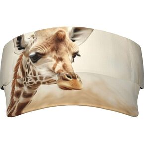 Animal Giraffe Print1 Print Sports Sun Visor Hats Adjustable Running Golf Tennis Sun Cap for Women Men Black in Saudi Arabia