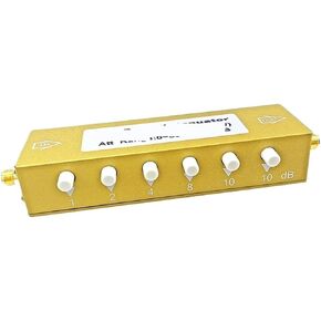 Adjustable Attenuator SMA Button Adjustable Attenuator 5G 35dB N Type 4GHZ 2W 5W 8W 10W 1dB Step Signal Attenuator(2W,N-Type 0-4GHZ) in Kuwait