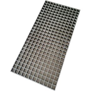 39.4"*19" Gray Fiberglass FRP Grating Non-Slip Grille FRP Grille Auto Repair Thickness 1.5" 0.5 Tons Bearing Capacity Gray in Saudi Arabia