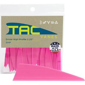 TAC Vanes Driver High Profile 2.25" Arrow Vanes – Pink (36 Pack) Archery Fletching in Saudi Arabia