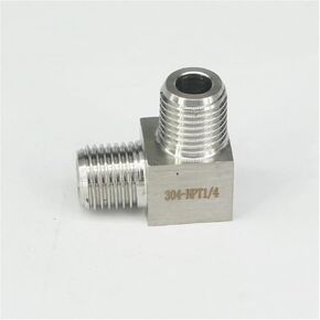 BJXKHFPIV 1/4" NPT Male Elbow Pipe Fitting 304 Stainless Steel Water Gas Oil in Kuwait