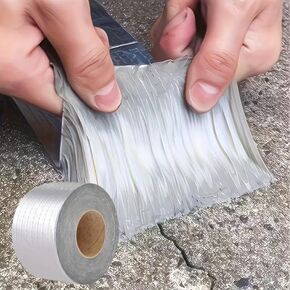 1pc Waterproof High Temperature Resistance Aluminum Foil Thicken Butyl Tape Wall Pool Roof Crack Duct Repair Sealed Self Tape, 1PC in Kuwait
